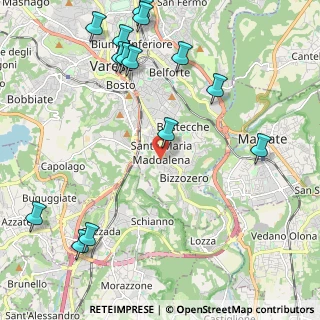 Mappa Via Fratelli de Grandi, 21100 Varese VA, Italia (2.78357)