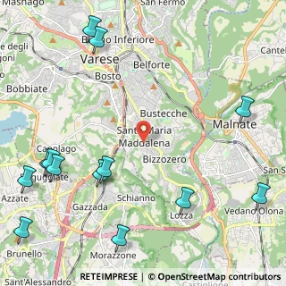 Mappa Via Fratelli de Grandi, 21100 Varese VA, Italia (3.12846)