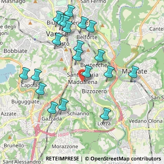 Mappa Via Fratelli de Grandi, 21100 Varese VA, Italia (2.212)