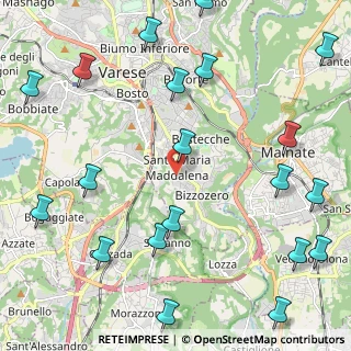Mappa Via Fratelli de Grandi, 21100 Varese VA, Italia (3.0075)