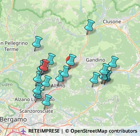 Mappa Via A. Manzoni, 24025 Gazzaniga BG, Italia (7.2515)