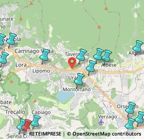 Mappa Tavernerio, 22038 Tavernerio CO, Italia (2.995)