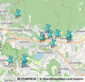 Mappa Tavernerio, 22038 Tavernerio CO, Italia (1.90455)