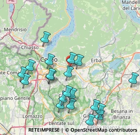 Mappa Tavernerio, 22038 Tavernerio CO, Italia (8.6405)