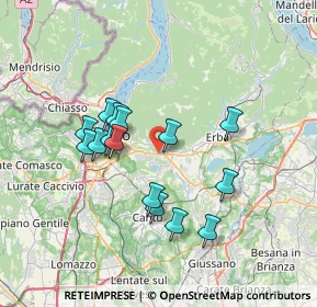 Mappa Tavernerio, 22038 Tavernerio CO, Italia (6.248)