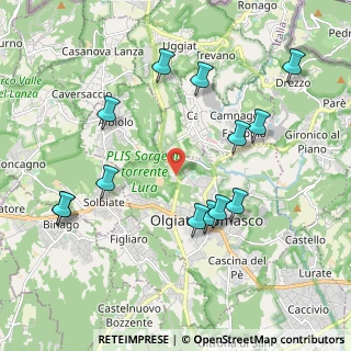 Mappa Via Bizzarone, 22077 Olgiate Comasco CO, Italia (2.15538)