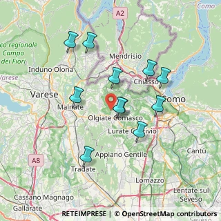 Mappa Via Bizzarone, 22077 Olgiate Comasco CO, Italia (6.49545)