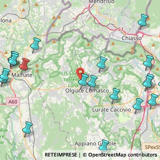 Mappa Via Bizzarone, 22077 Olgiate Comasco CO, Italia (6.5255)