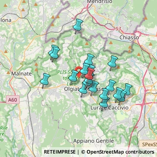 Mappa Via Bizzarone, 22077 Olgiate Comasco CO, Italia (2.946)
