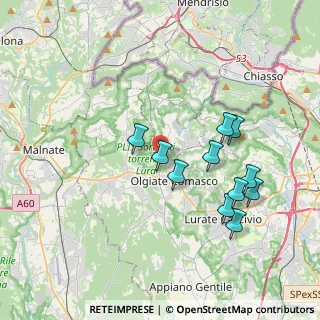 Mappa Via Bizzarone, 22077 Olgiate Comasco CO, Italia (3.55909)