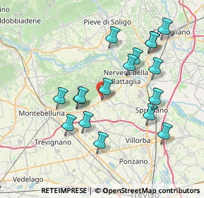 Mappa Via Bolè, 31040 Giavera del Montello TV, Italia (7.27941)