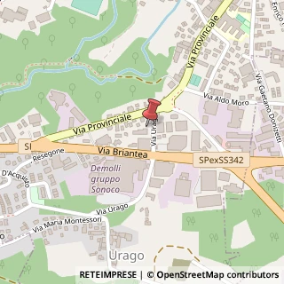 Mappa Via Urago, 4, 22038 Tavernerio, Como (Lombardia)