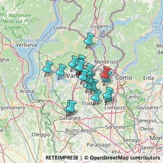 Mappa Via Naberesina, 21100 Varese VA, Italia (8.3515)
