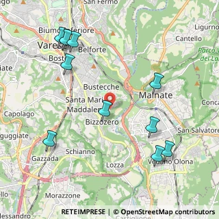 Mappa Via Naberesina, 21100 Varese VA, Italia (2.44091)