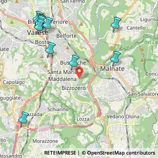 Mappa Via Naberesina, 21100 Varese VA, Italia (2.97417)