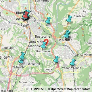 Mappa Via Naberesina, 21100 Varese VA, Italia (2.6435)