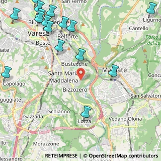 Mappa Via Naberesina, 21100 Varese VA, Italia (3.19438)