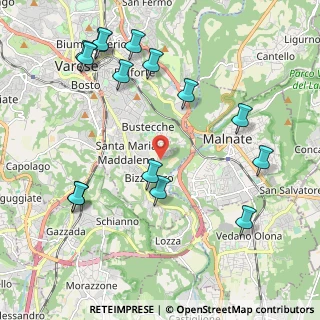 Mappa Via Naberesina, 21100 Varese VA, Italia (2.43067)