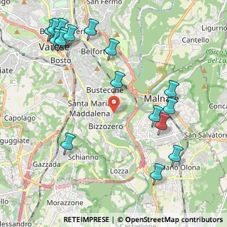 Mappa Via Naberesina, 21100 Varese VA, Italia (2.64412)