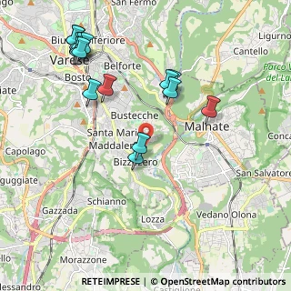 Mappa Via Naberesina, 21100 Varese VA, Italia (2.27)