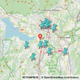 Mappa Via Torquato Tasso, 21100 Capolago VA, Italia (3.31909)