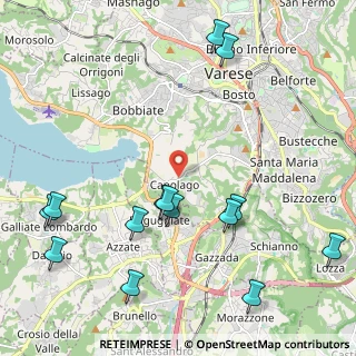 Mappa Via Torquato Tasso, 21100 Capolago VA, Italia (2.59857)