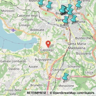 Mappa Via Torquato Tasso, 21100 Capolago VA, Italia (3.27833)