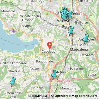 Mappa Via Torquato Tasso, 21100 Capolago VA, Italia (2.95455)