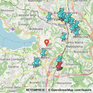 Mappa Via Torquato Tasso, 21100 Capolago VA, Italia (2.4555)