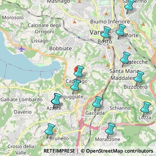 Mappa Via Torquato Tasso, 21100 Capolago VA, Italia (2.66462)