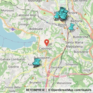 Mappa Via Torquato Tasso, 21100 Capolago VA, Italia (2.6975)