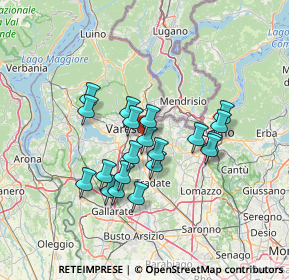 Mappa 21046 Malnate VA, Italia (11.331)