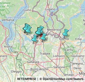 Mappa 21046 Malnate VA, Italia (8.90455)