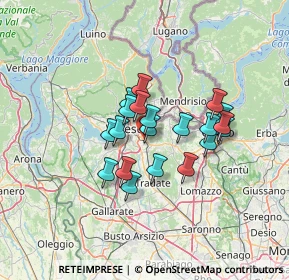 Mappa 21046 Malnate VA, Italia (9.857)