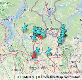 Mappa 21046 Malnate VA, Italia (11.3635)