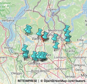Mappa 21046 Malnate VA, Italia (12.6835)
