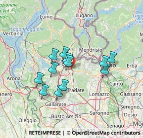 Mappa 21046 Malnate VA, Italia (11.28333)