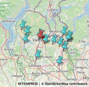 Mappa 21046 Malnate VA, Italia (11.47375)