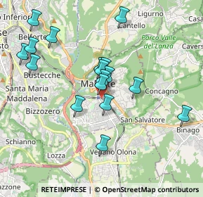 Mappa 21046 Malnate VA, Italia (1.76)