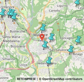 Mappa 21046 Malnate VA, Italia (3.05)
