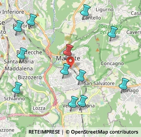 Mappa 21046 Malnate VA, Italia (2.34667)