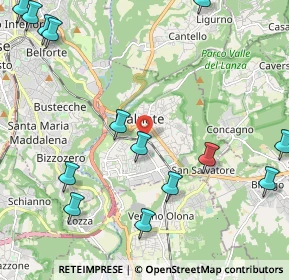 Mappa 21046 Malnate VA, Italia (2.86786)