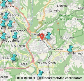Mappa 21046 Malnate VA, Italia (3.365)