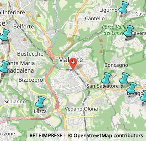 Mappa 21046 Malnate VA, Italia (3.34636)