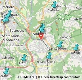 Mappa 21046 Malnate VA, Italia (2.57833)