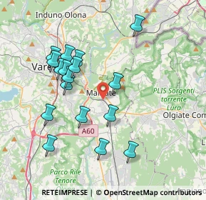 Mappa 21046 Malnate VA, Italia (3.7)