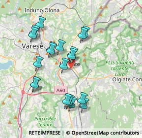Mappa 21046 Malnate VA, Italia (3.57684)