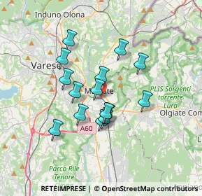 Mappa 21046 Malnate VA, Italia (2.75267)