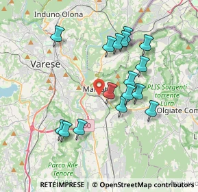 Mappa 21046 Malnate VA, Italia (3.4775)