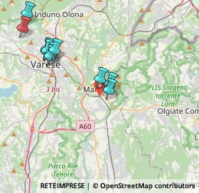 Mappa 21046 Malnate VA, Italia (4.24455)